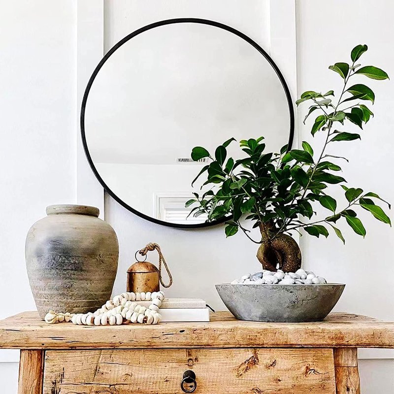 Gehard Round Metal Framed Mirror - Image 4